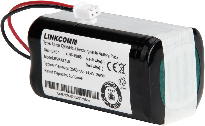 LINKOMM RVBAT850 Battery Replacement for Shark ION/IQ/AI Robot Vacuum RV1001AE RV1000AE RV1001 RV1000 RV1101ARUS RV2001WRUS RV2001DRUS RV871R RV851WV RV850 RV761 RV761R01US AV753 AV752 - Image 3